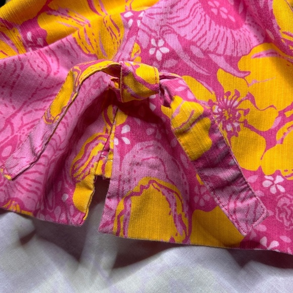 Lilly Pulitzer Original All Over Print Shift Dress Pink Elephant Peach Hibiscus - Picture 8 of 14